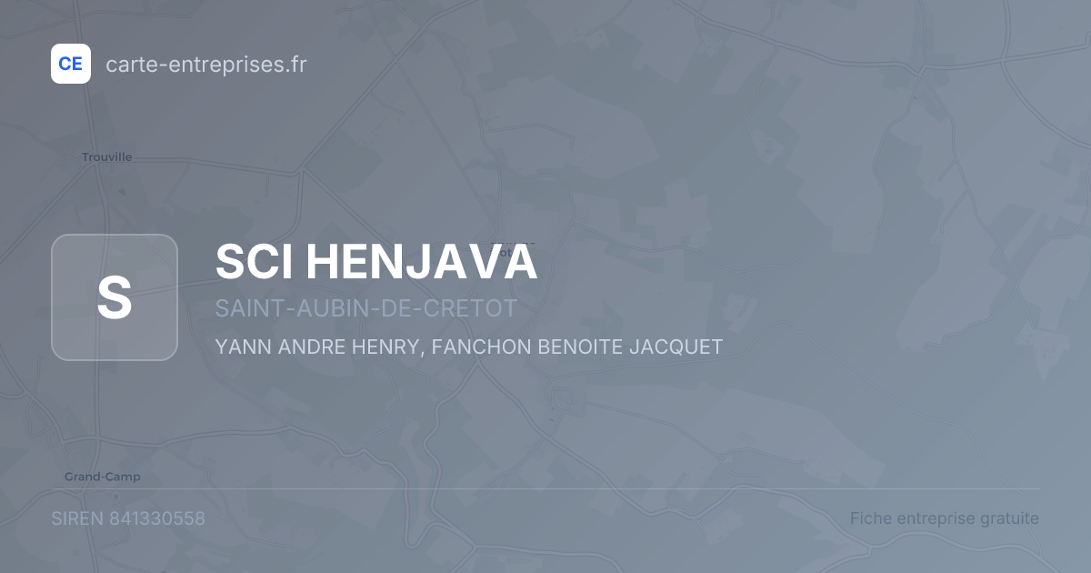 SCI HENJAVA — 841330558 — fiche entreprise