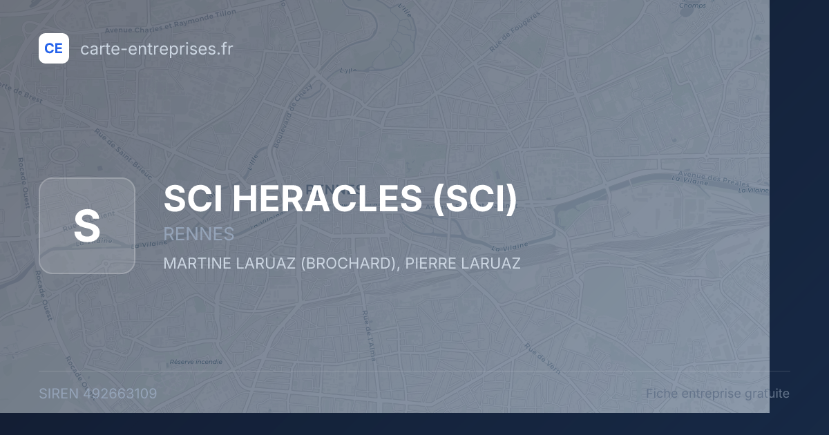 SCI HERACLES (SCI) — 492663109 — fiche entreprise