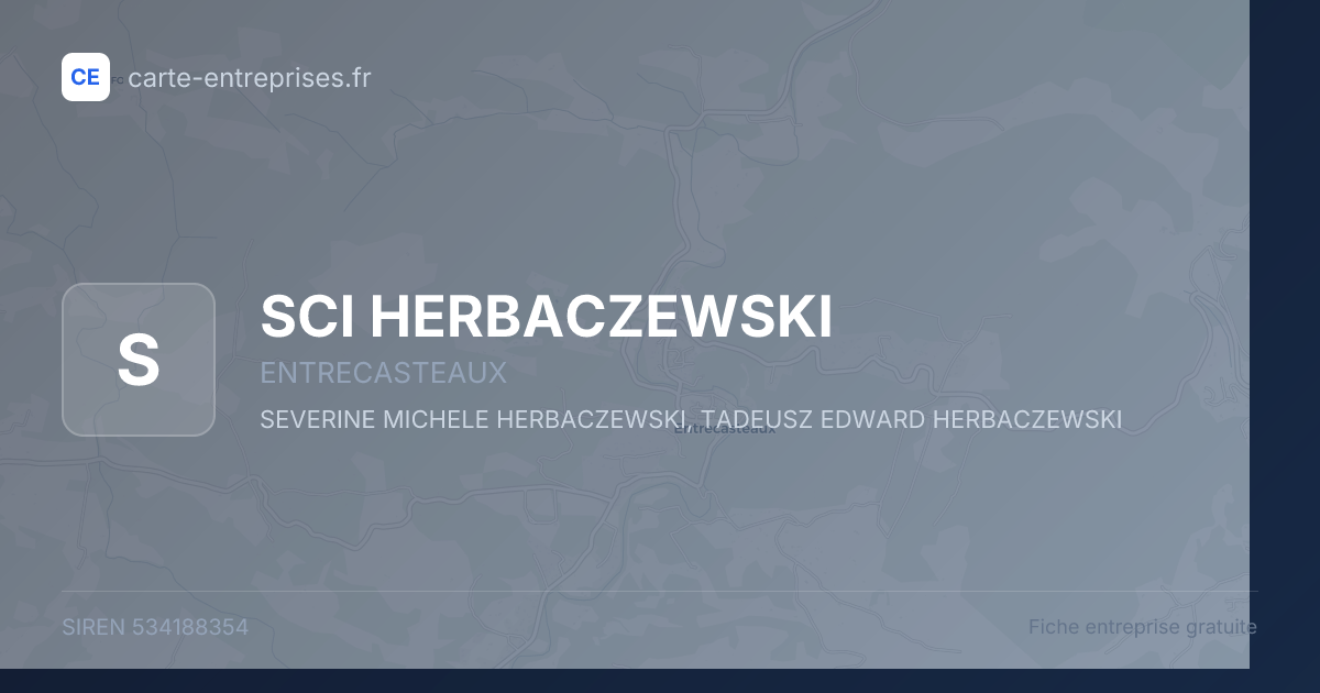 SCI HERBACZEWSKI — 534188354 — fiche entreprise