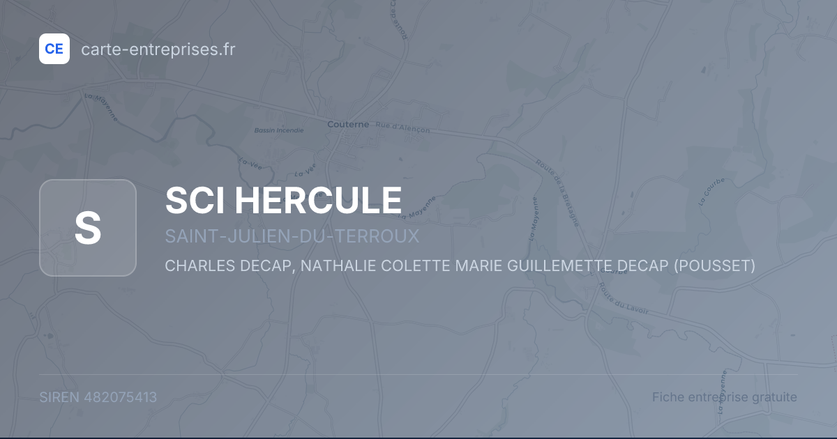 SCI HERCULE — 482075413 — fiche entreprise