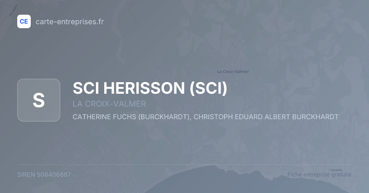 SCI HERISSON (SCI) — 508406667 — fiche entreprise