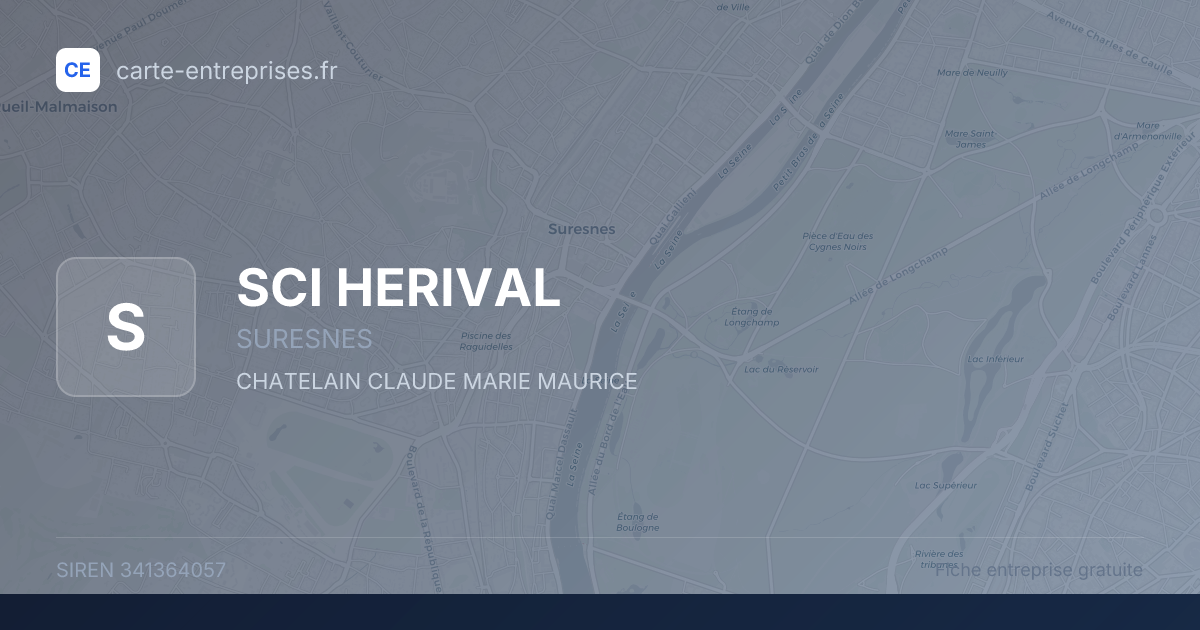 SCI HERIVAL — 341364057 — fiche entreprise