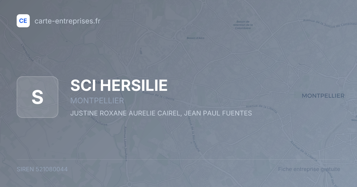 SCI HERSILIE — 521080044 — fiche entreprise