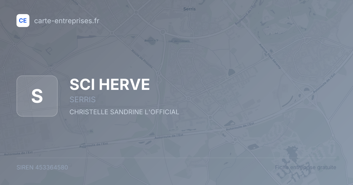 SCI HERVE — 453364580 — fiche entreprise
