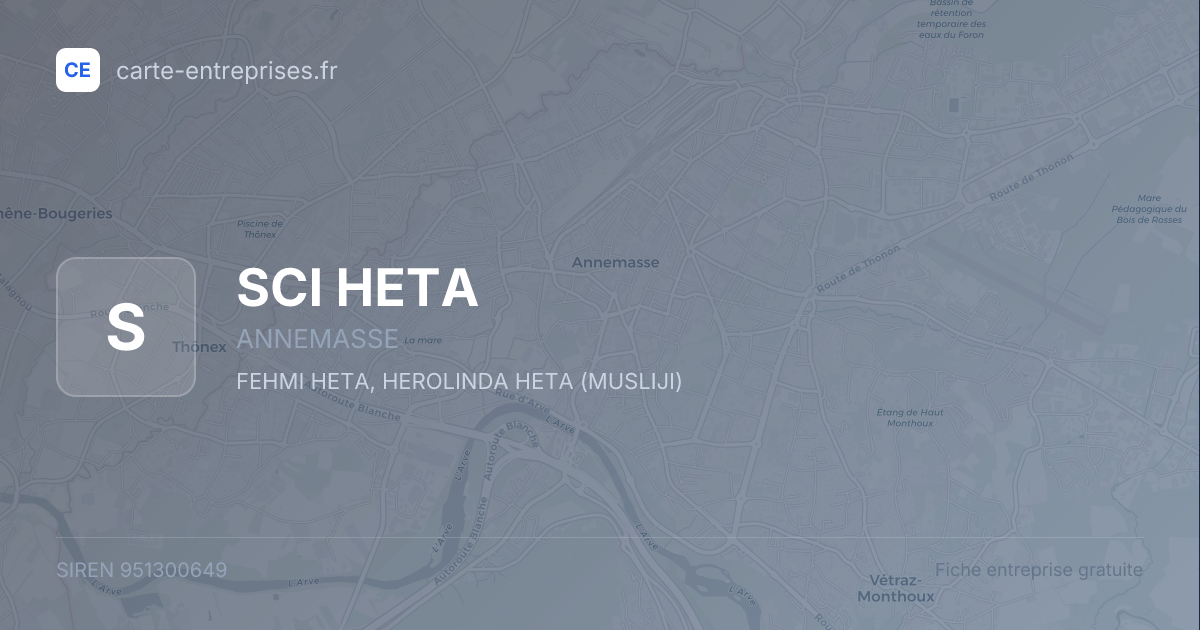 SCI HETA — 951300649 — fiche entreprise