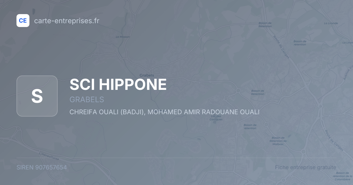 SCI HIPPONE — 907657654 — fiche entreprise