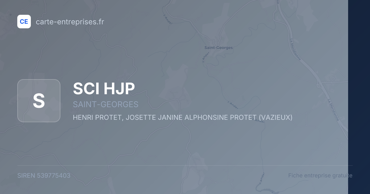 SCI HJP — 539775403 — fiche entreprise