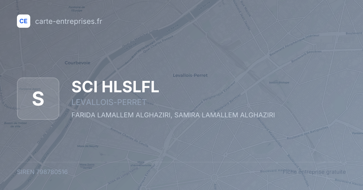SCI HLSLFL — 798780516 — fiche entreprise