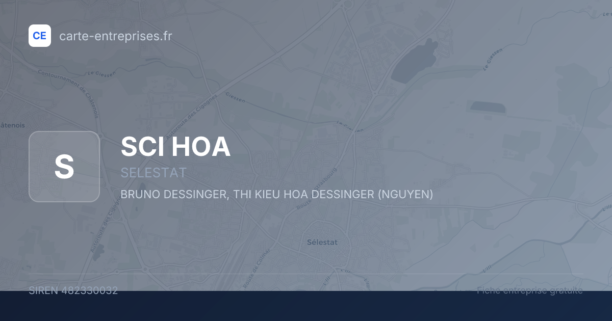 SCI HOA — 482330032 — fiche entreprise
