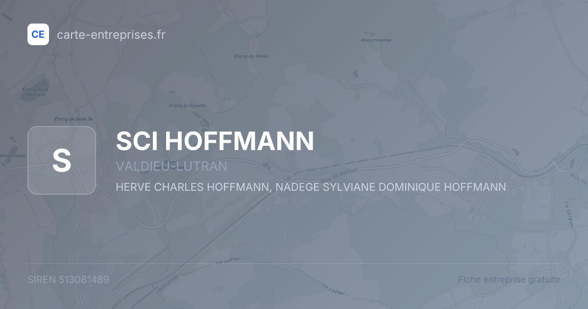 SCI HOFFMANN — 513081489 — fiche entreprise