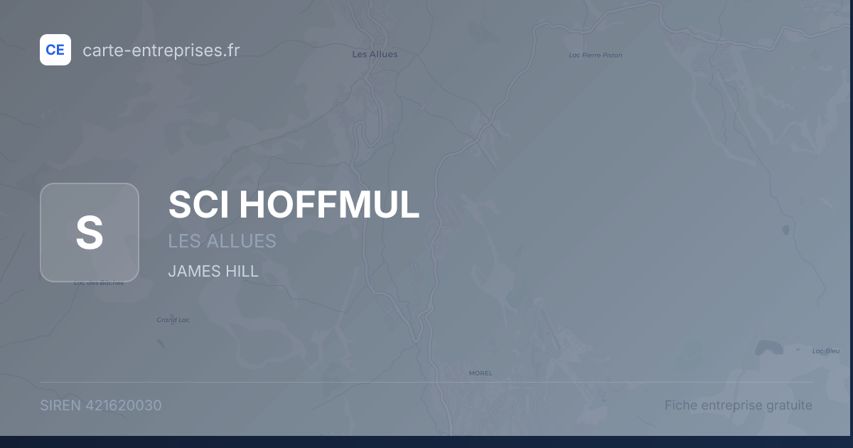 SCI HOFFMUL — 421620030 — fiche entreprise