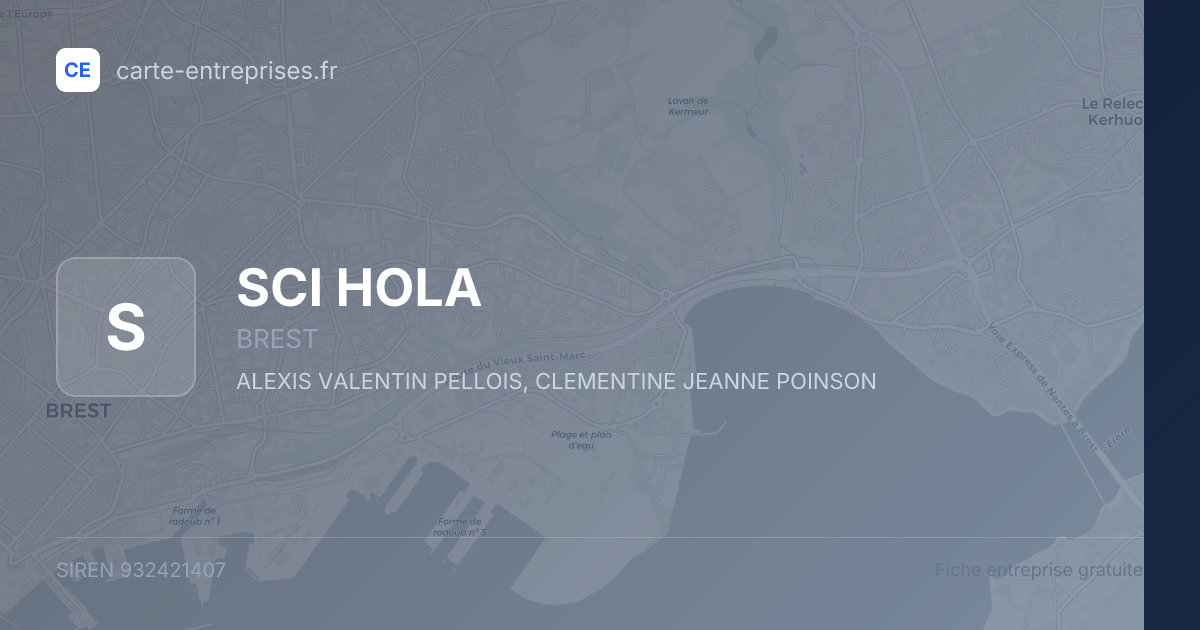 SCI HOLA — 932421407 — fiche entreprise