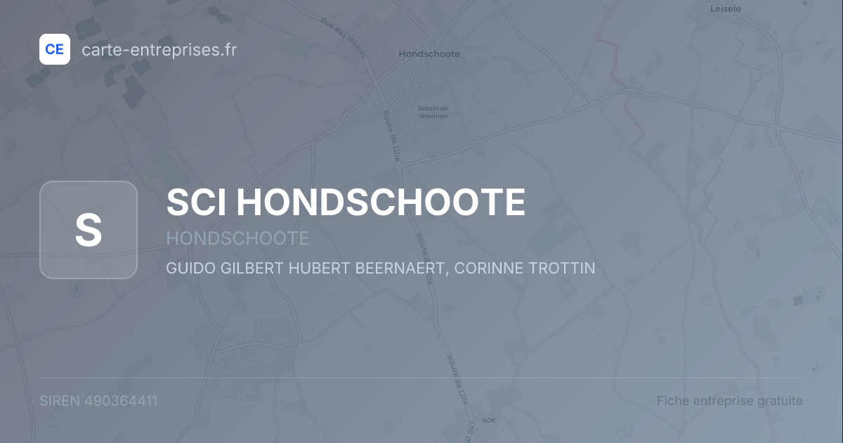 SCI HONDSCHOOTE — 490364411 — fiche entreprise