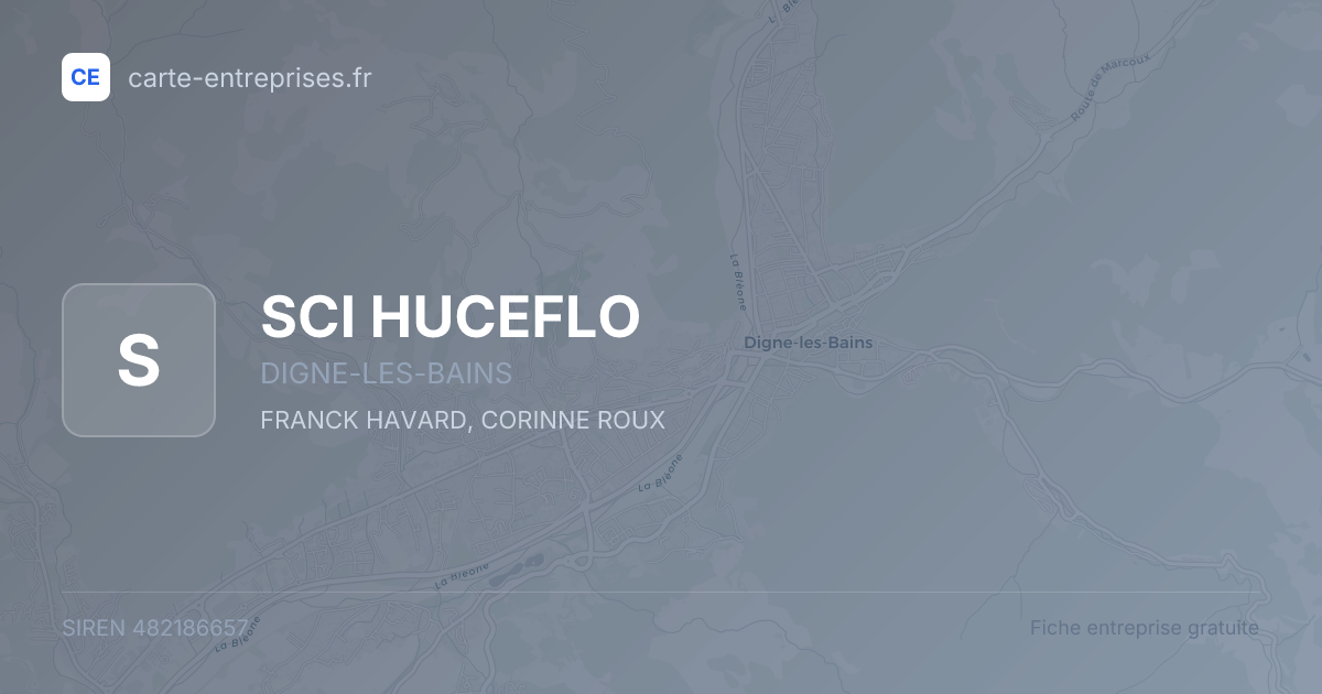 SCI HUCEFLO — 482186657 — fiche entreprise