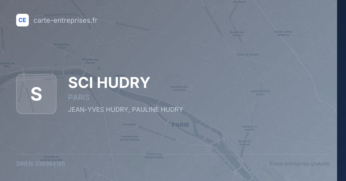 SCI HUDRY — 338364185 — fiche entreprise