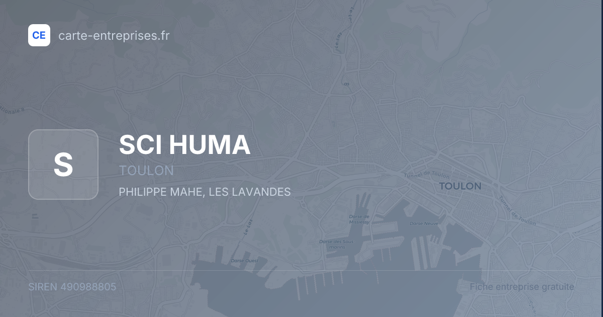 SCI HUMA — 490988805 — fiche entreprise
