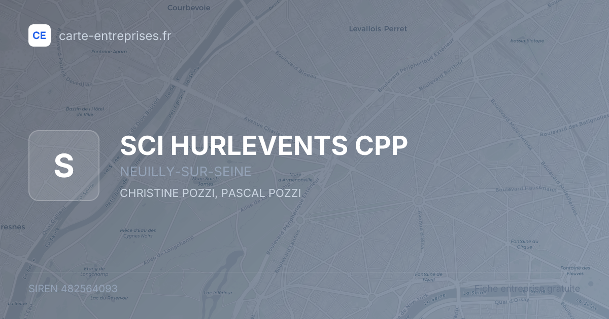 SCI HURLEVENTS CPP — 482564093 — fiche entreprise