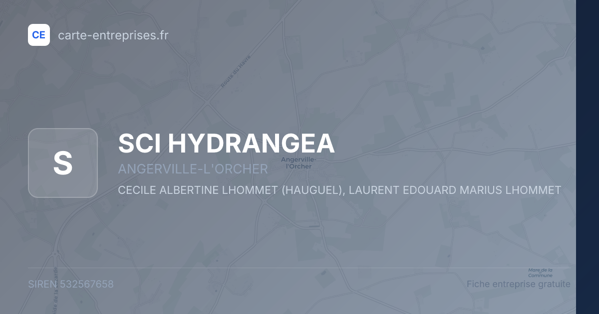 SCI HYDRANGEA — 532567658 — fiche entreprise