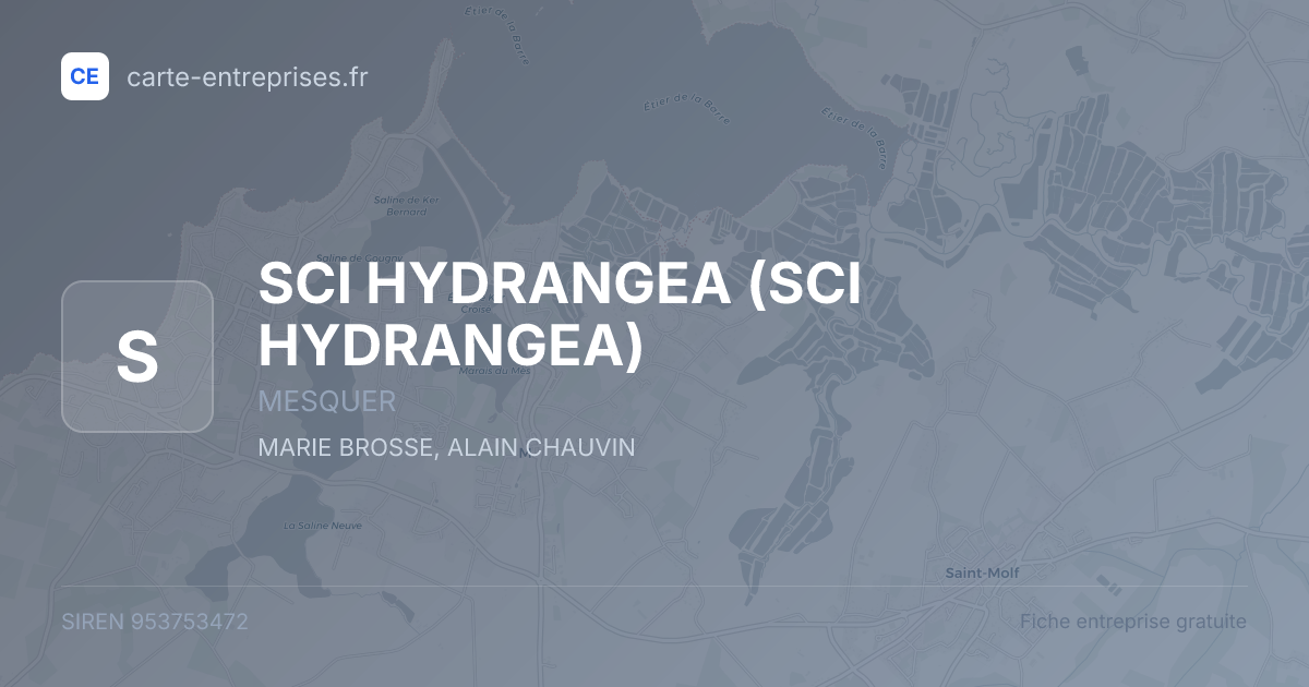 SCI HYDRANGEA — 953753472 — fiche entreprise
