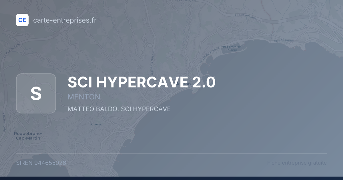 SCI HYPERCAVE 2.0 — 944655026 — fiche entreprise