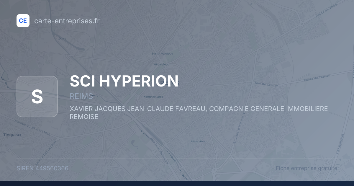 SCI HYPERION — 449560366 — fiche entreprise