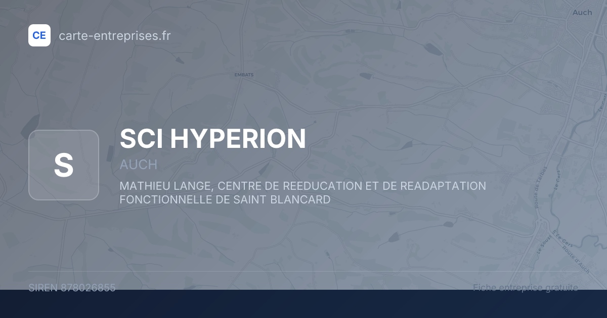 SCI HYPERION — 878026855 — fiche entreprise