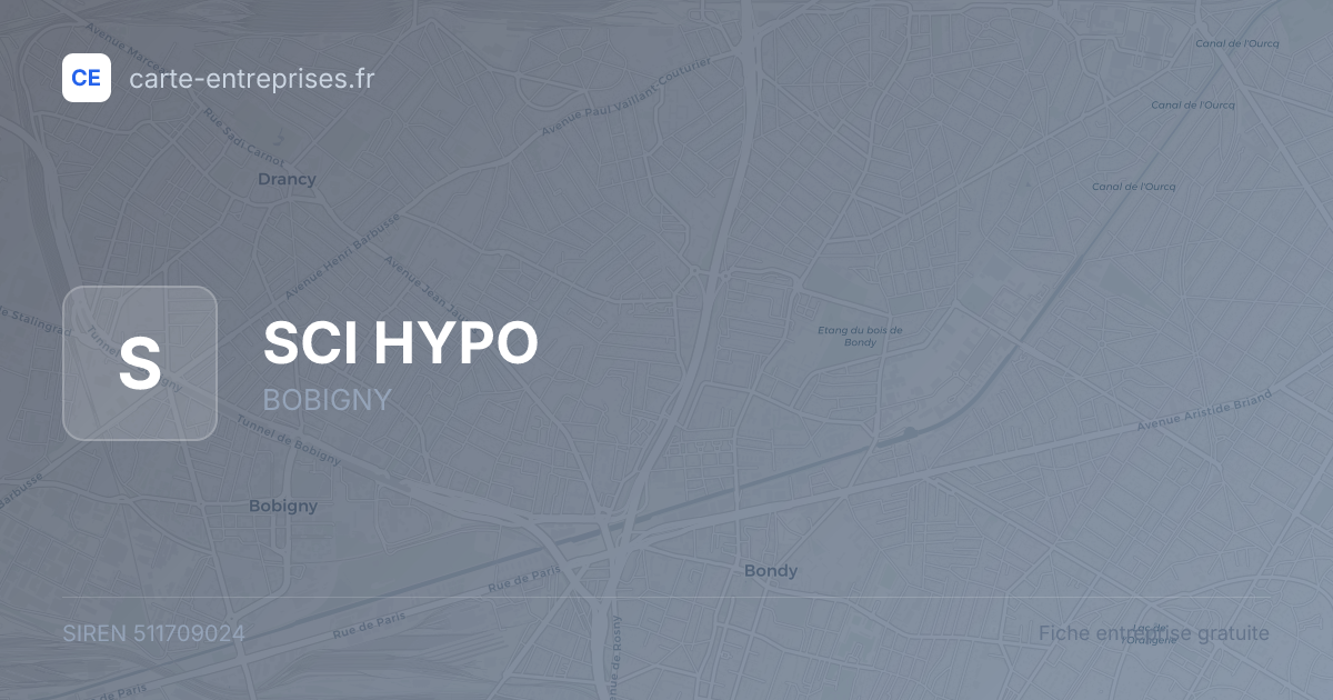 SCI HYPO — 511709024 — fiche entreprise