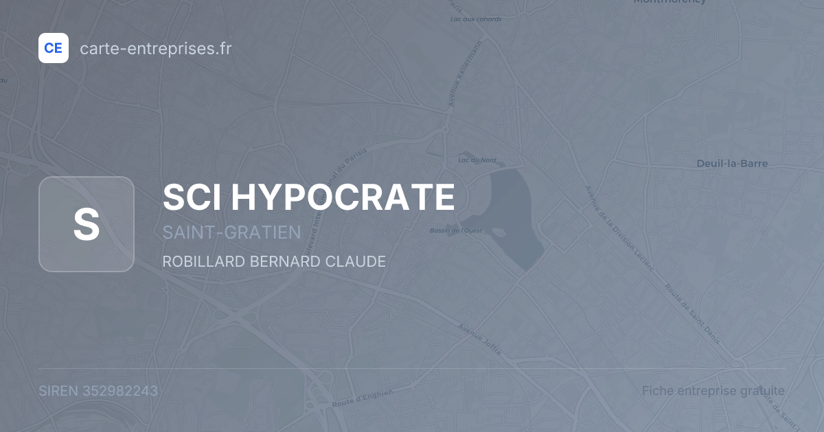 SCI HYPOCRATE — 352982243 — fiche entreprise