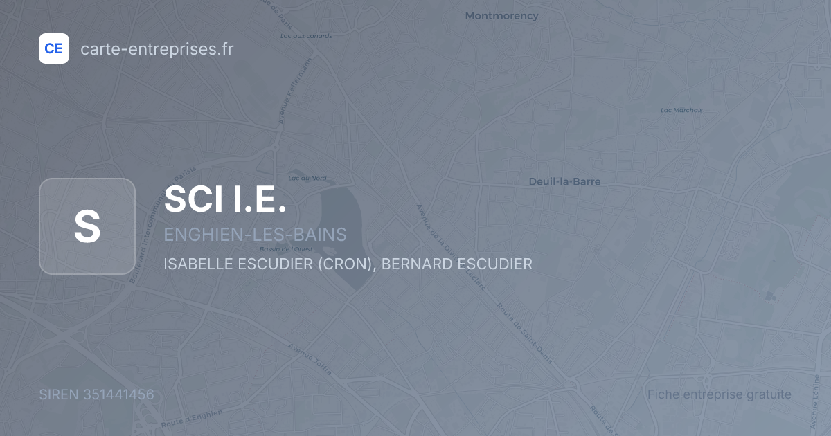 SCI I.E. — 351441456 — fiche entreprise