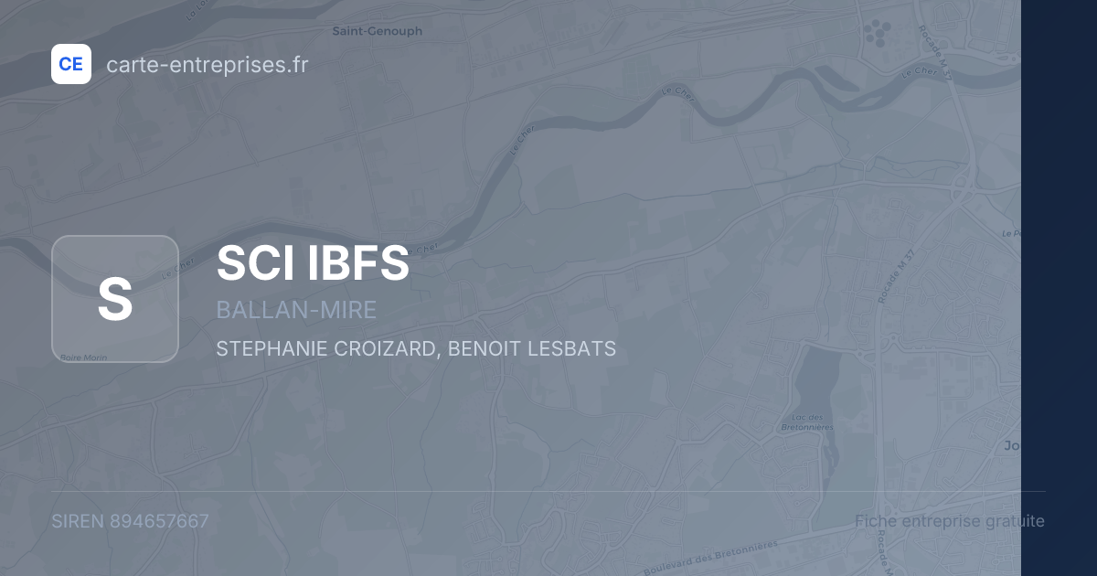 SCI IBFS — 894657667 — fiche entreprise