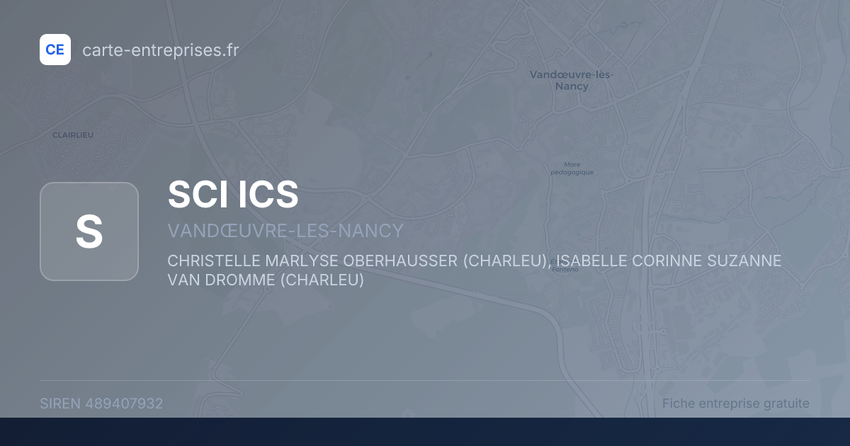 SCI ICS — 489407932 — fiche entreprise