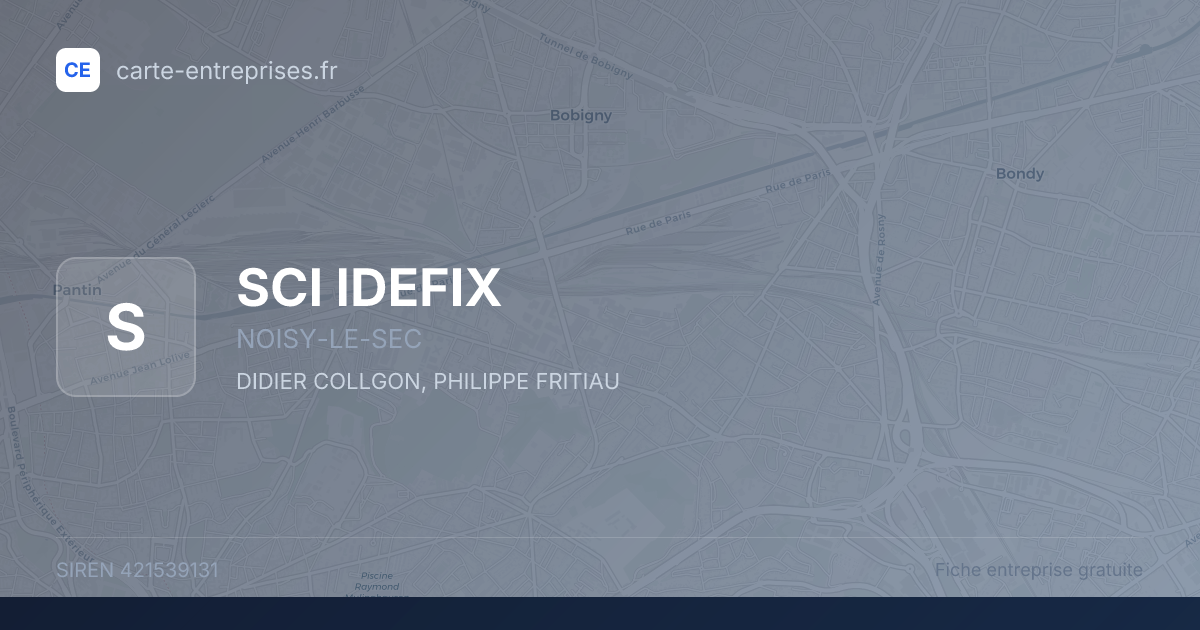 SCI IDEFIX — 421539131 — fiche entreprise
