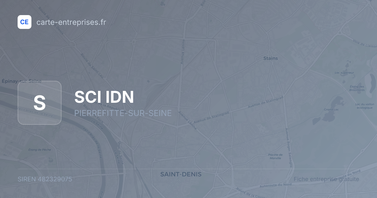 SCI IDN — 482329075 — fiche entreprise