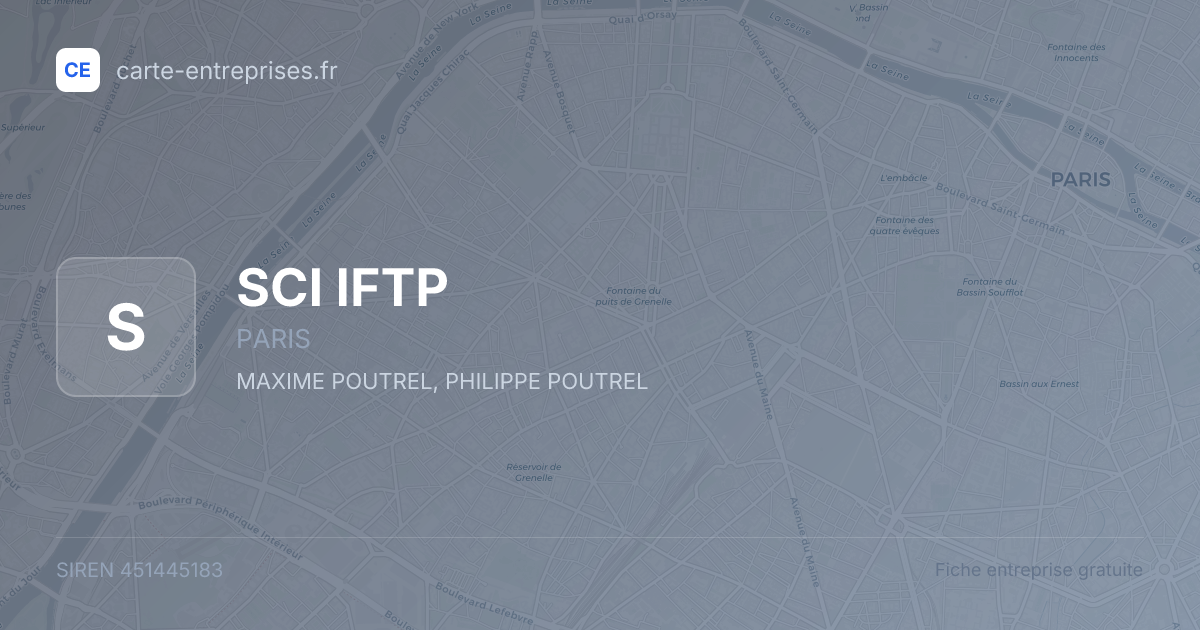 SCI IFTP — 451445183 — fiche entreprise