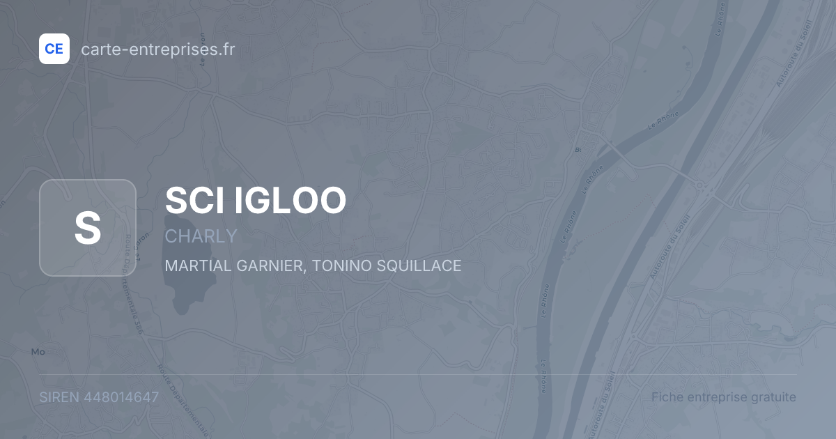 SCI IGLOO — 448014647 — fiche entreprise