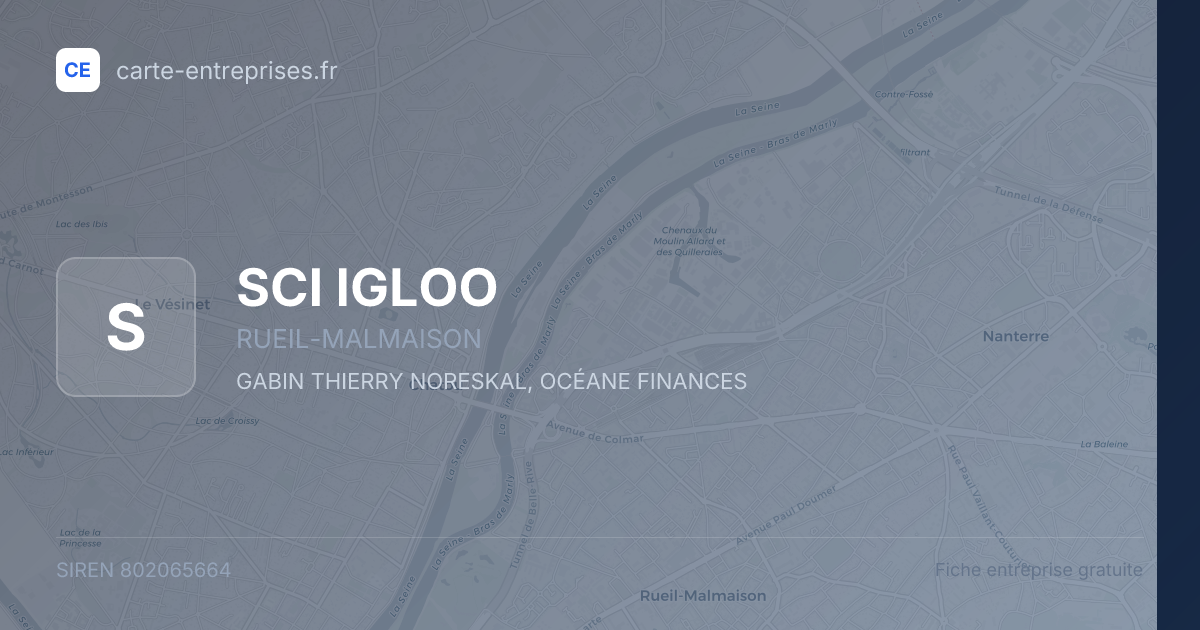 SCI IGLOO — 802065664 — fiche entreprise