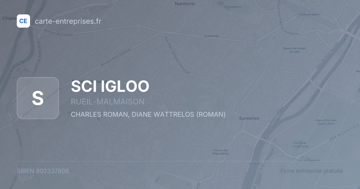 SCI IGLOO — 802337808 — fiche entreprise