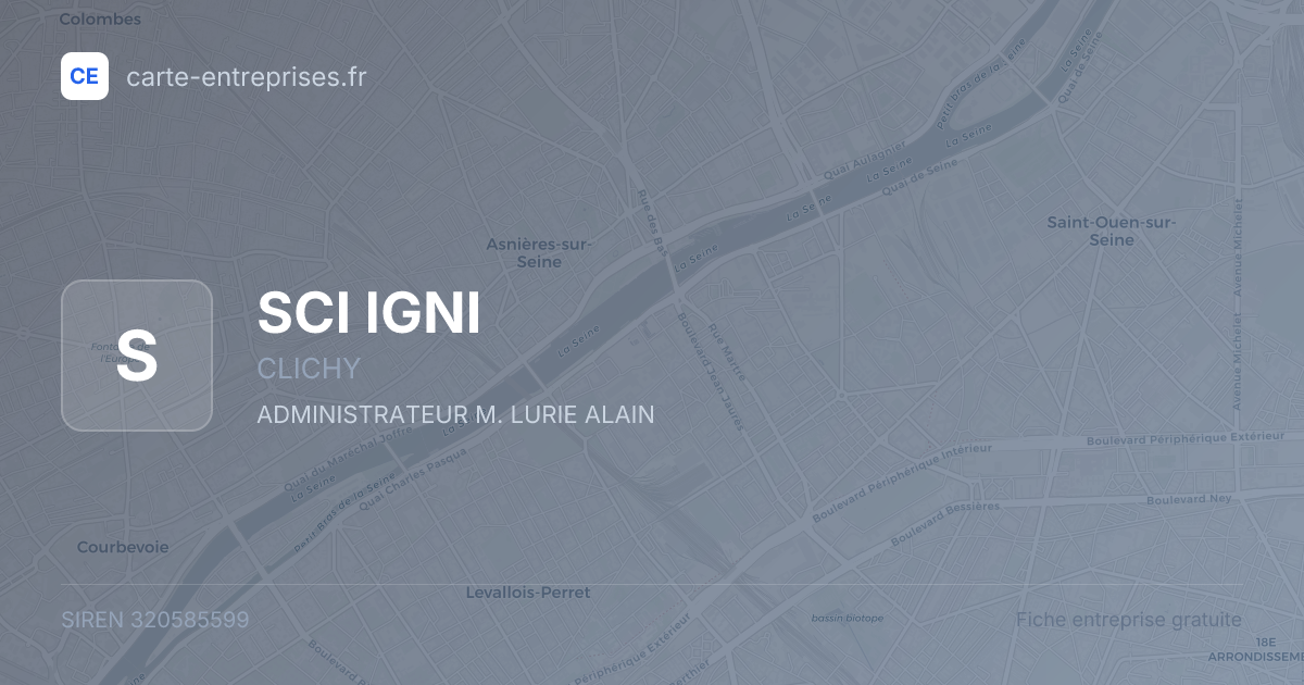 SCI IGNI — 320585599 — fiche entreprise
