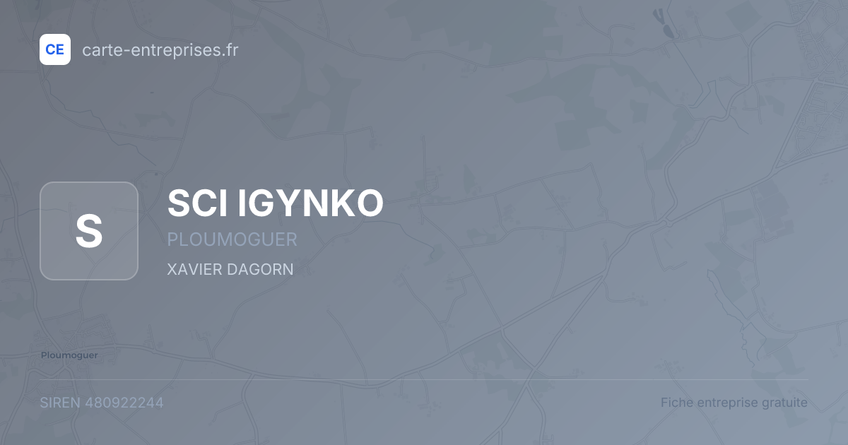 SCI IGYNKO — 480922244 — fiche entreprise