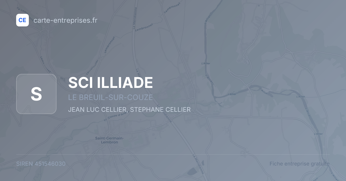 SCI ILLIADE — 451546030 — fiche entreprise