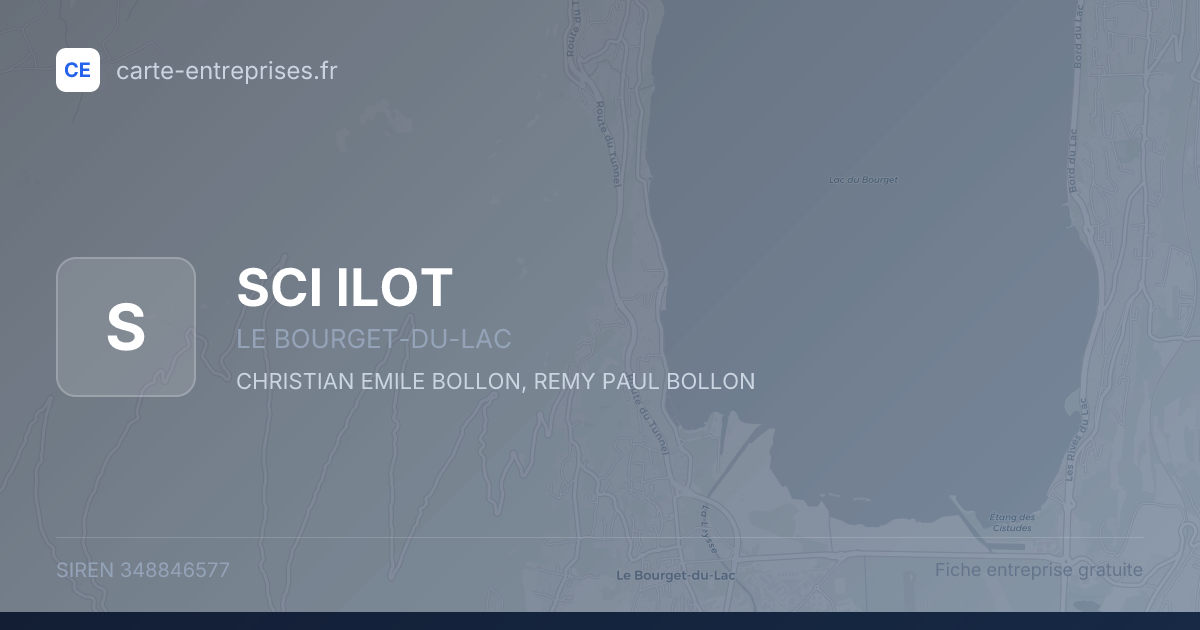SCI ILOT — 348846577 — fiche entreprise