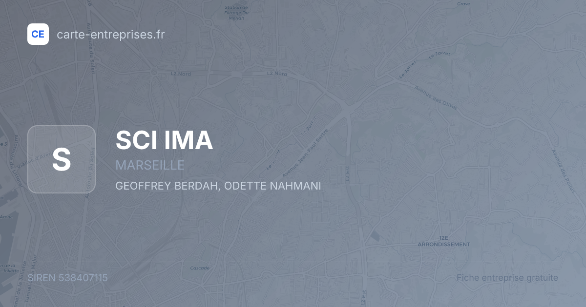 SCI IMA — 538407115 — fiche entreprise