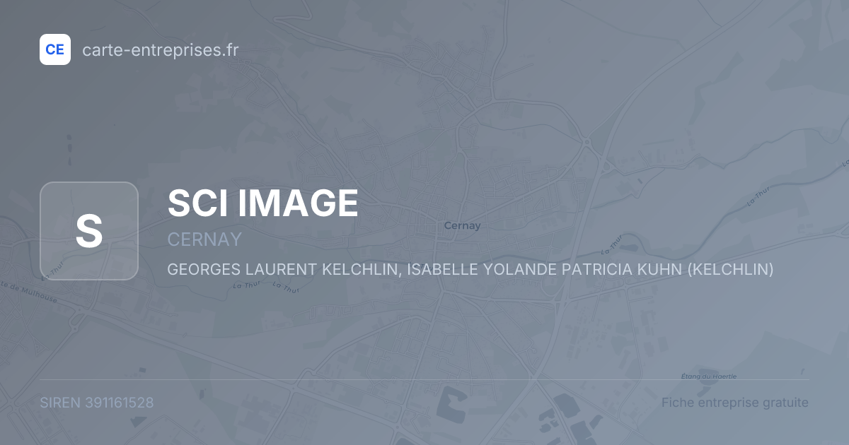 SCI IMAGE — 391161528 — fiche entreprise