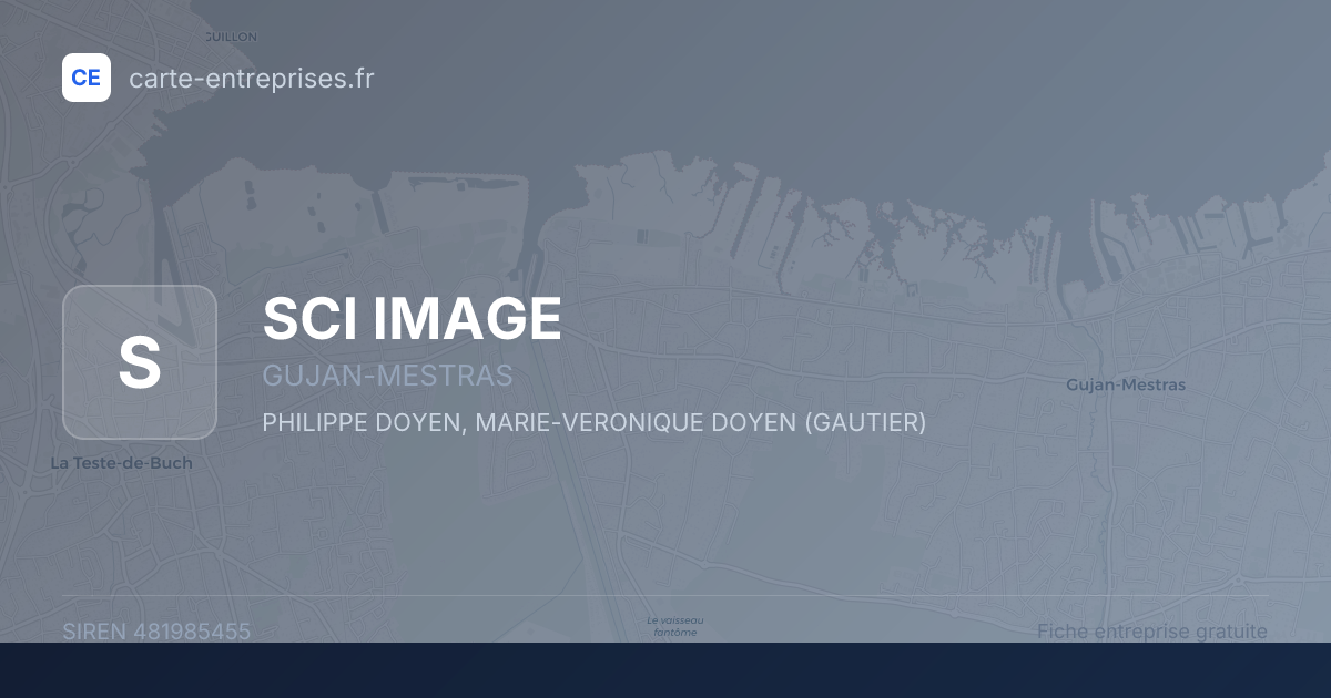 SCI IMAGE — 481985455 — fiche entreprise