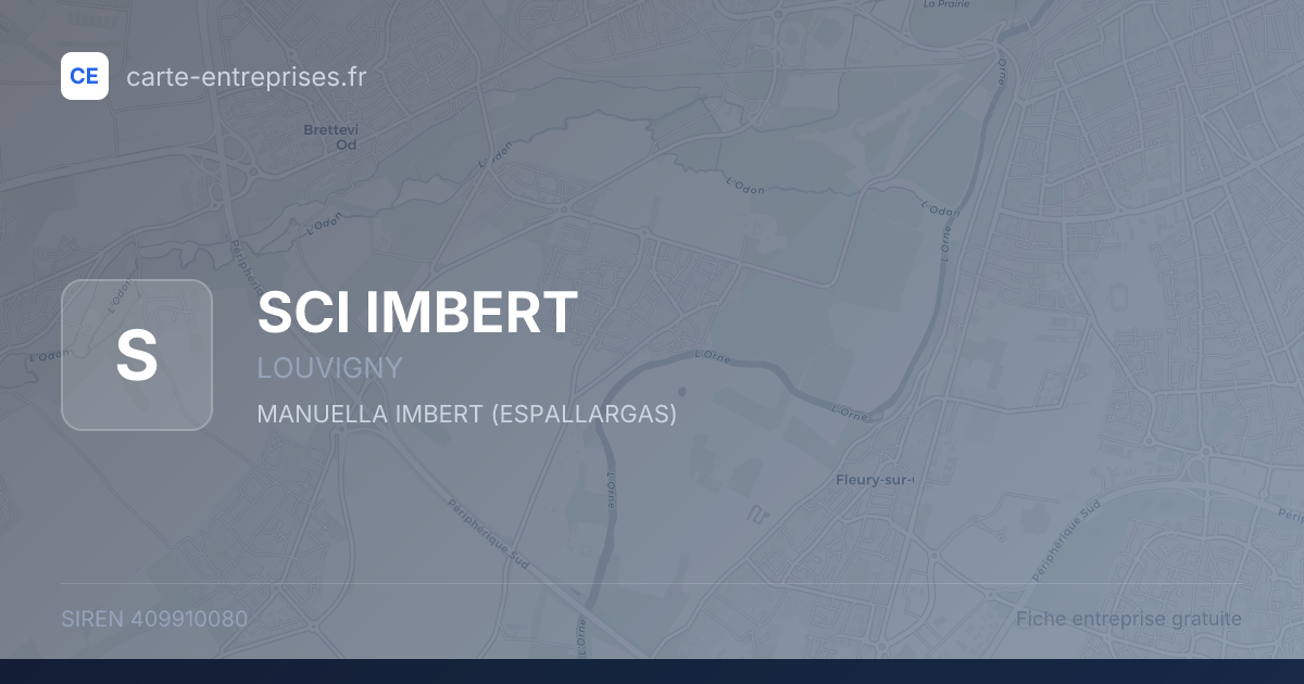 SCI IMBERT — 409910080 — fiche entreprise