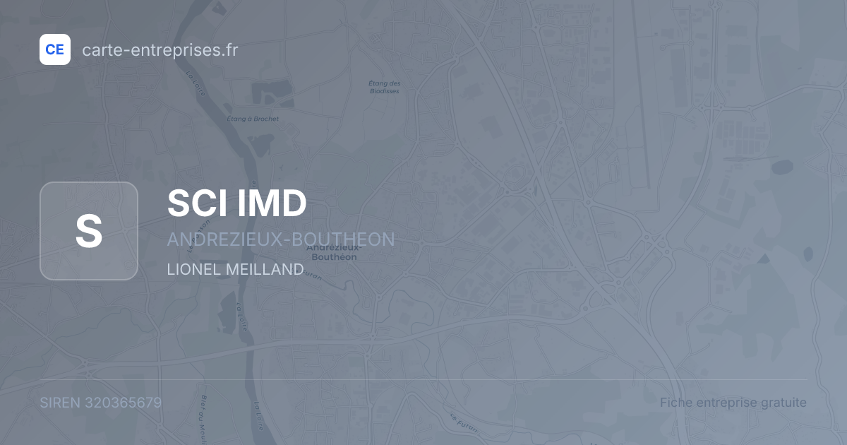 SCI IMD — 320365679 — fiche entreprise