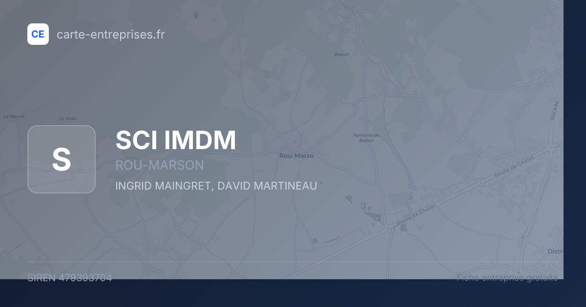 SCI IMDM — 479393704 — fiche entreprise