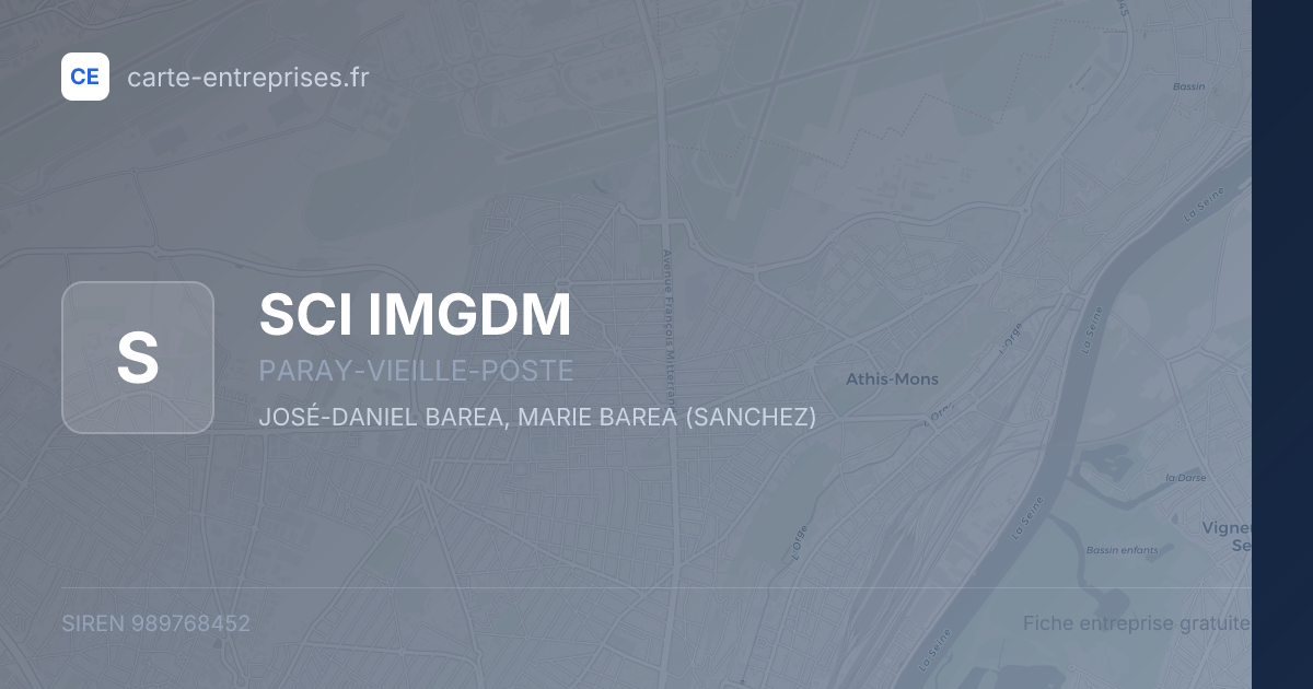 SCI IMGDM — 989768452 — fiche entreprise
