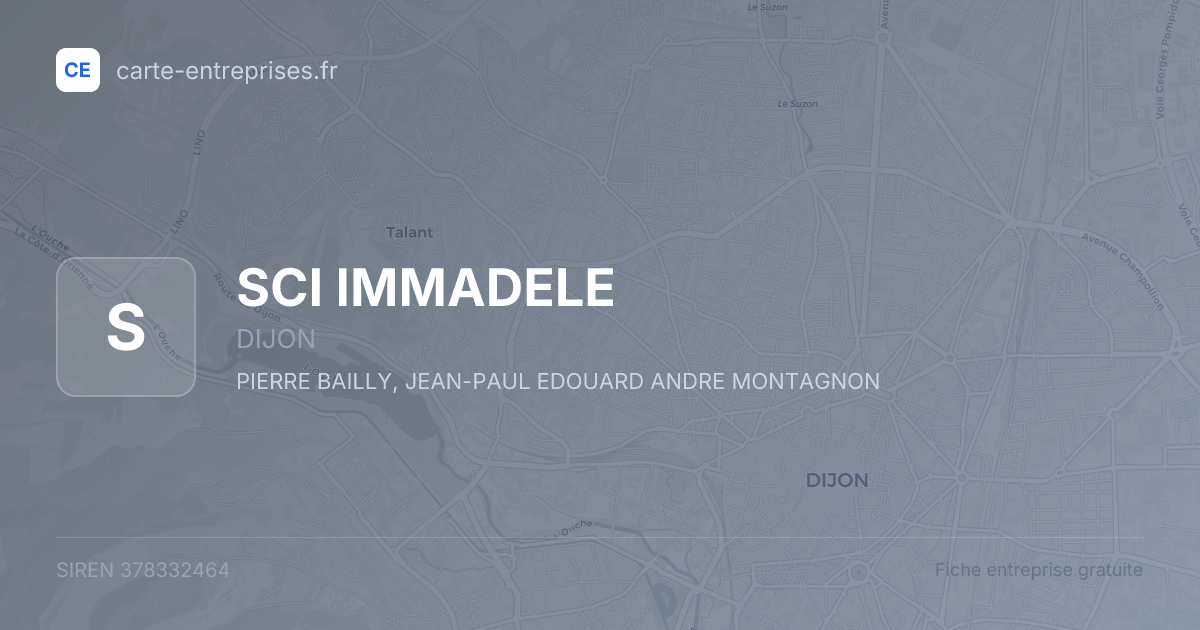 SCI IMMADELE — 378332464 — fiche entreprise