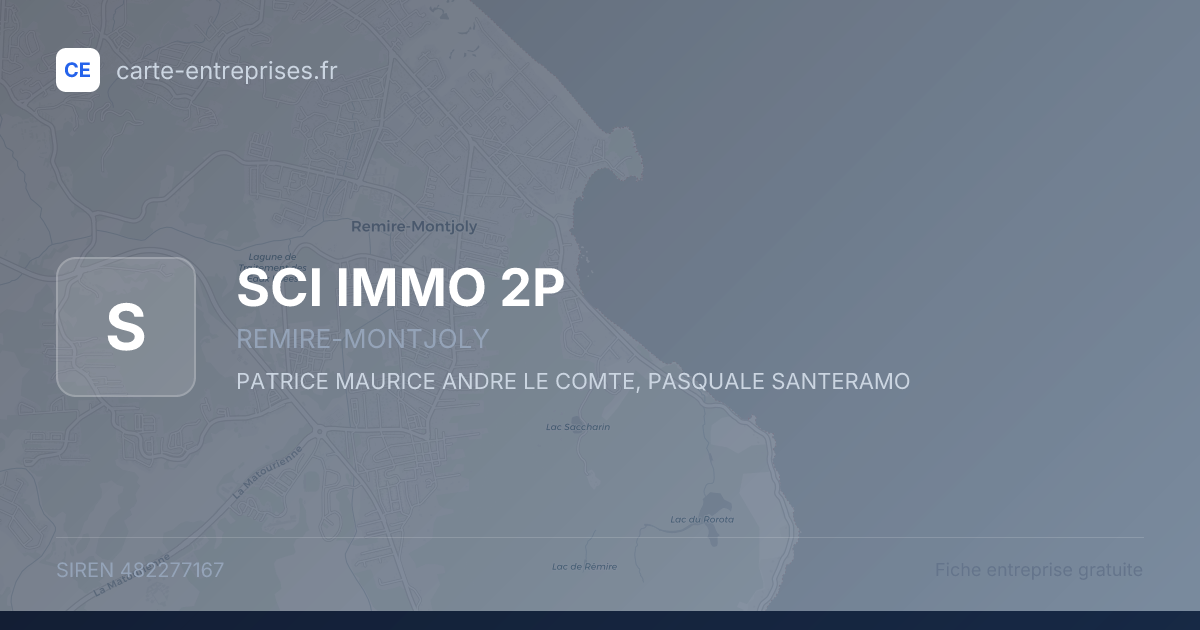 SCI IMMO 2P — 482277167 — fiche entreprise